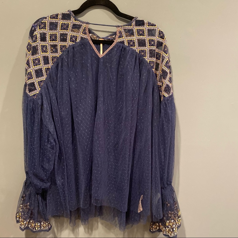 NWOT Free People Sparkly Mesh Tunic